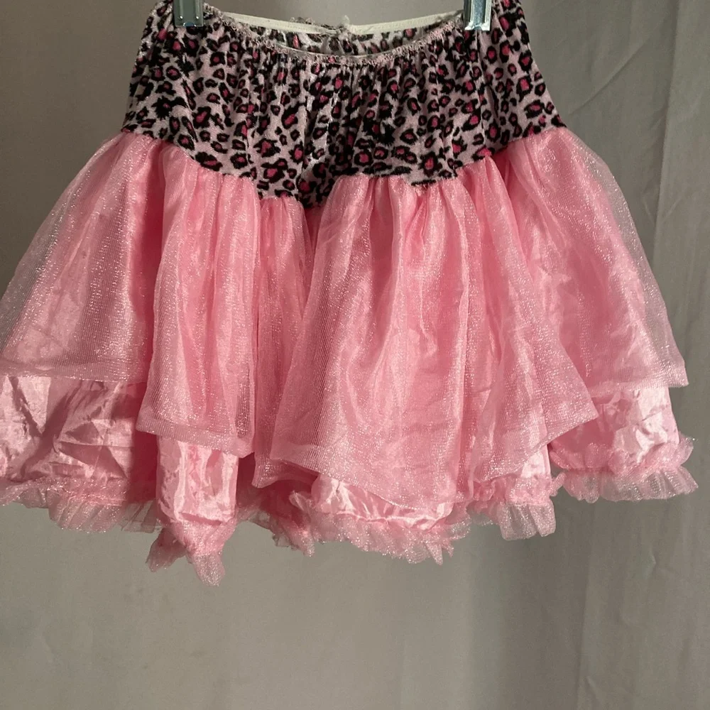 Animal print sparkle skirt one size fits all elastic